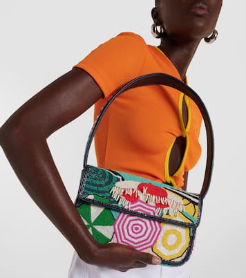 Tommy beaded shoulder bag | Staud