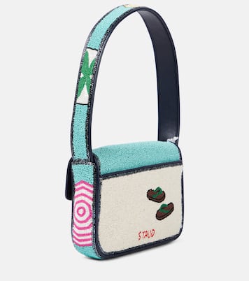 Tommy beaded shoulder bag | Staud