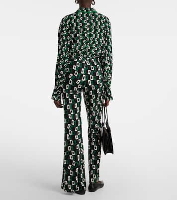 Pantalones flared Brooklyn de jersey | Diane von Furstenberg