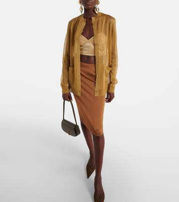Cardigan in seta   | Saint Laurent