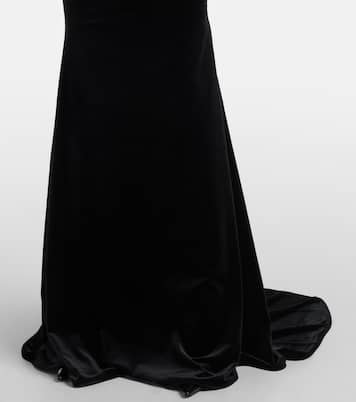 Open-back velvet gown | Alex Perry