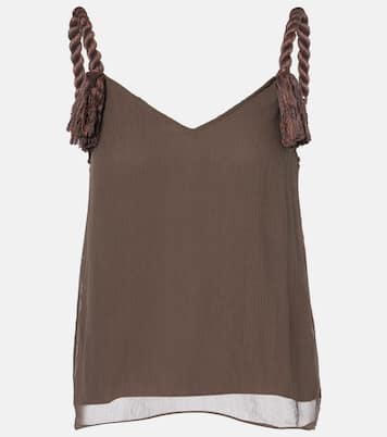 Layered tassel-detail camisole | JW Anderson
