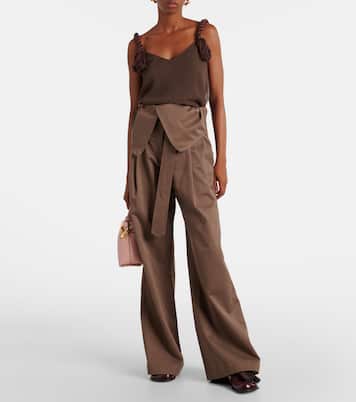 Layered tassel-detail camisole | JW Anderson