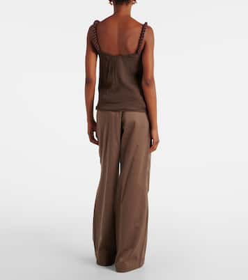Layered tassel-detail camisole | JW Anderson