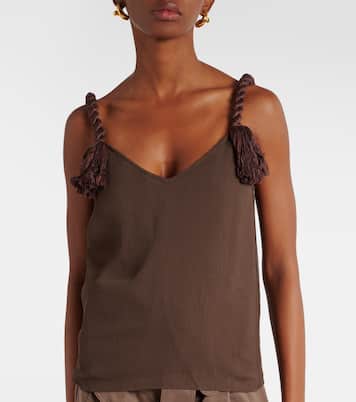 Layered tassel-detail camisole | JW Anderson