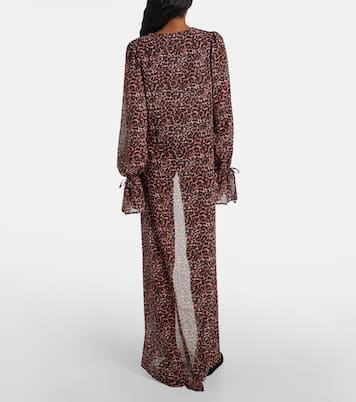 Leopard-print beach cover-up | Bananhot