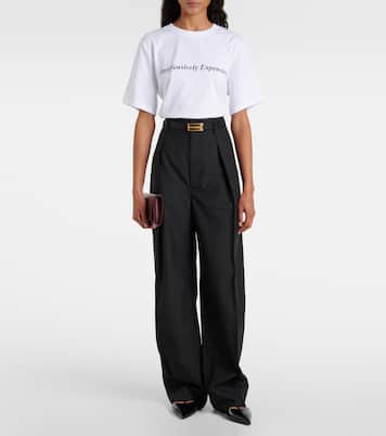 Printed cotton jersey T-shirt | Victoria Beckham
