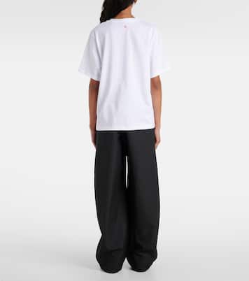 Printed cotton jersey T-shirt | Victoria Beckham