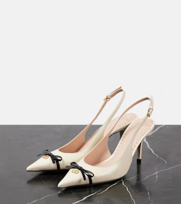 Slingback-Pumps Bepointy 80 aus Leder | Valentino Garavani
