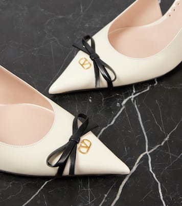 Slingback-Pumps Bepointy 80 aus Leder | Valentino Garavani