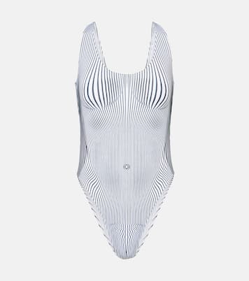 Costume intero Body Morphing a righe | Jean Paul Gaultier