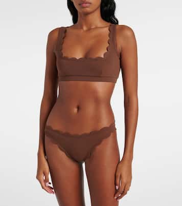 Mini Palm Springs scalloped bikini top | Marysia
