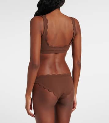 Mini Palm Springs scalloped bikini top | Marysia