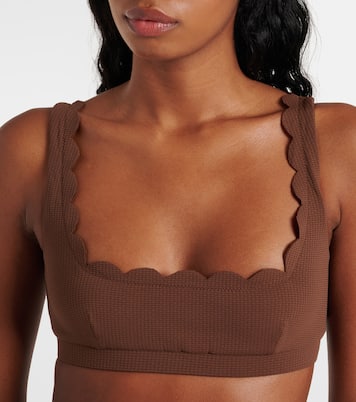 Mini Palm Springs scalloped bikini top | Marysia