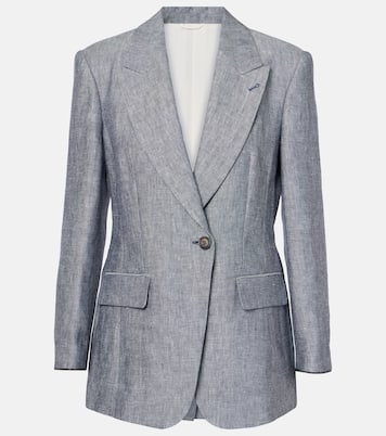 Blazer in canapa e lino | Brunello Cucinelli