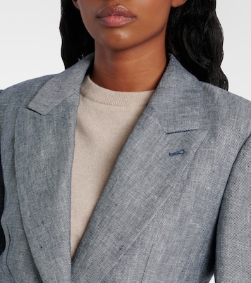 Blazer in canapa e lino | Brunello Cucinelli