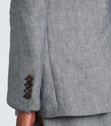 Blazer in canapa e lino | Brunello Cucinelli
