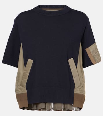 Camiseta en mezcla de algodón | Sacai