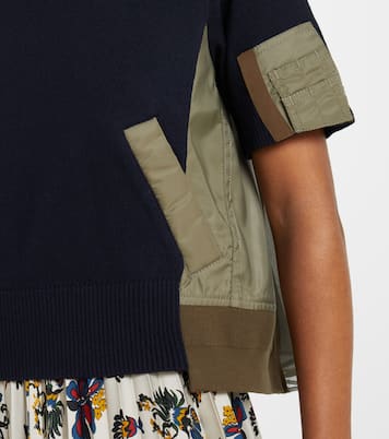 Camiseta en mezcla de algodón | Sacai