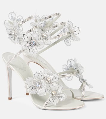 Sandales 105 en satin à cristaux | Rene Caovilla