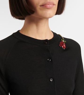 Embellished wool and silk cardigan | Simone Rocha