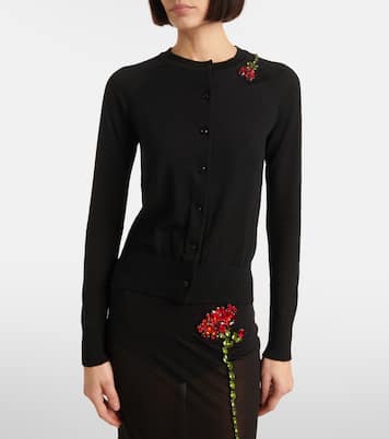 Embellished wool and silk cardigan | Simone Rocha