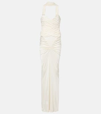 Samsara ruched strapless gown | The New Arrivals Ilkyaz Ozel