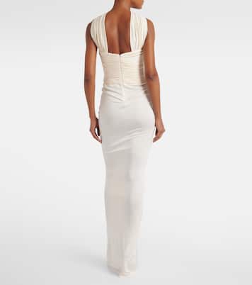 Samsara ruched strapless gown | The New Arrivals Ilkyaz Ozel