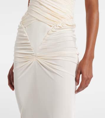Samsara ruched strapless gown | The New Arrivals Ilkyaz Ozel