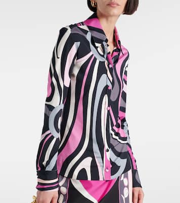 Camicia Marmo in raso di jersey | Pucci