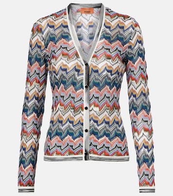 Cardigan Zig Zag aus Lamé | Missoni