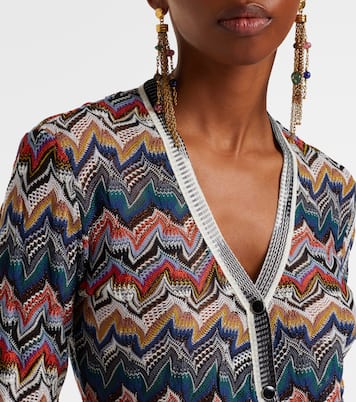 Cardigan Zig Zag aus Lamé | Missoni
