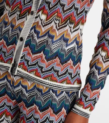 Cardigan Zig Zag aus Lamé | Missoni