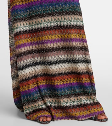 Striped lamé maxi dress | Missoni
