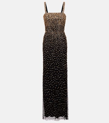 Cherry crystal-embellished gown | Jenny Packham
