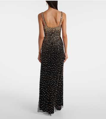 Cherry crystal-embellished gown | Jenny Packham