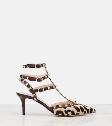 Rockstud 65 calf hair pumps | Valentino Garavani