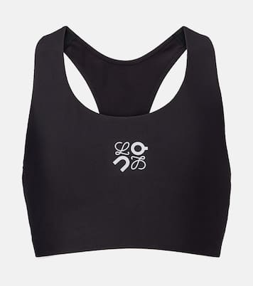 x On sujetador deportivo con logo | Loewe