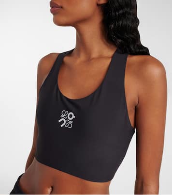x On sujetador deportivo con logo | Loewe