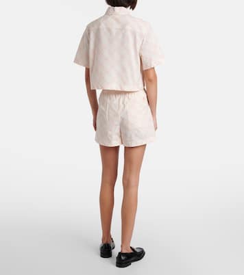 Camisa cropped Burberry Check de algodón  | Burberry
