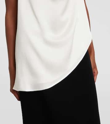 Draped satin top | Róhe