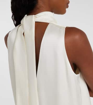 Draped satin top | Róhe