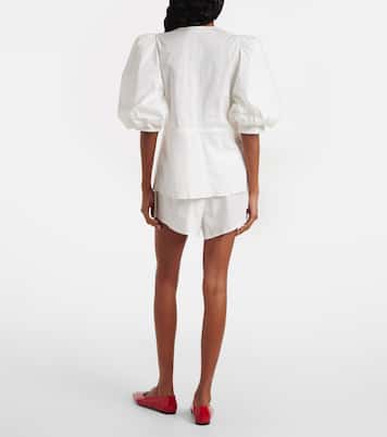 Blouse raccourcie Solid en coton | Adriana Degreas