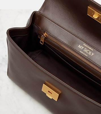 My Sicily Medium leather tote bag | Dolce&Gabbana