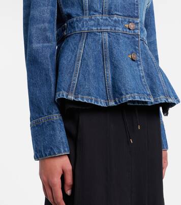 Peplum denim jacket | Chloé