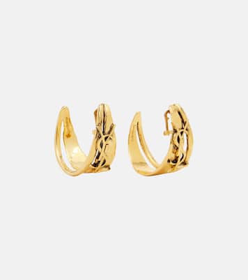 Cassandre clip-on earrings | Saint Laurent