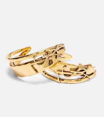 Cassandre clip-on earrings | Saint Laurent