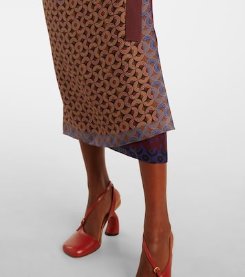 Printed silk wrap skirt | Dries Van Noten