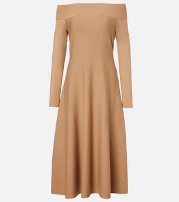 Abito midi Abrillong in misto cashmere | Ralph Lauren Collection