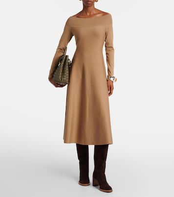 Abito midi Abrillong in misto cashmere | Ralph Lauren Collection